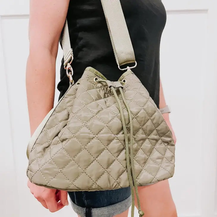Quincey Quilted Crossbody Bag in Three Colors